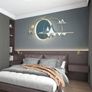 Axyaa Landscape Hill LED Wall Sconce Light - Modern Blue Decor for Living Bedroom