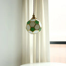 Axyaa Football Design Glass Shade LED Pendant Chandelier for Children's Bedroom