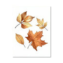 Retro Pumpkin Watercolor Canvas Print, Hello Autumn Quote Wall Art, Axyaa Fall Decor