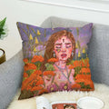 Axyaa 40x40 Jane Koluga Art Pillow Cover for Home Decor and Car Sofa Fall Theme