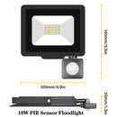 Axyaa Induction LED Flood Light with Adjustable PIR Sensor - Outdoor Floodlight
