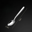 Axyaa Long Handle Stainless Steel Pointed Spoon for Home and Hotel Tableware