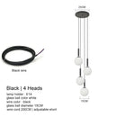 Axyaa Nordic Glass Pendant Lamp: Modern Bean Hanging Light for Home, Bar, Bedroom