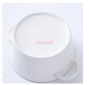Axyaa Kids' Ceramic Double Ear Breakfast Bowl with Handle