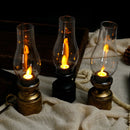 Axyaa LED Retro Lantern- Battery Operated Hanging Oil Lamp for Home Holiday Decor