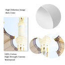 Sunrise Mosque Canvas Print by Axyaa - Islamic Wall Art Poster for Home Decor