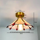 Axyaa Modern Glass Copper Ceiling Light Fixture for Home Decor and Night Illumination