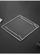 Axya Stainless Steel BBQ Grill Mesh Rectangular Baking Rack Drainage Cake Drying Frame