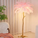 Axyaa Feather Floor Lamp Resin Art Lighting Modern Nordic Atmosphere Table Light