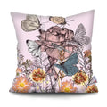 Axyaa Tropical Plant Parrot Decorative Pillow Cover - Flowers Sofa Cushion Case