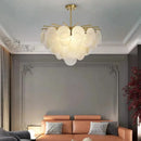 Axyaa Modern Glass Chandelier for Home Luxury Decor Lighting