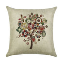 Axyaa Cartoon Pattern Linen Pillowcase - Home Sofa Decorative Cushion Cover