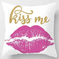 Axyaa Yellow Pink Pattern Square Pillowcase Home Decoration Cushion Cover