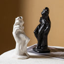 Axyaa Venus Ceramic Vase - Nude Palm Art Ornament for Home Decor
