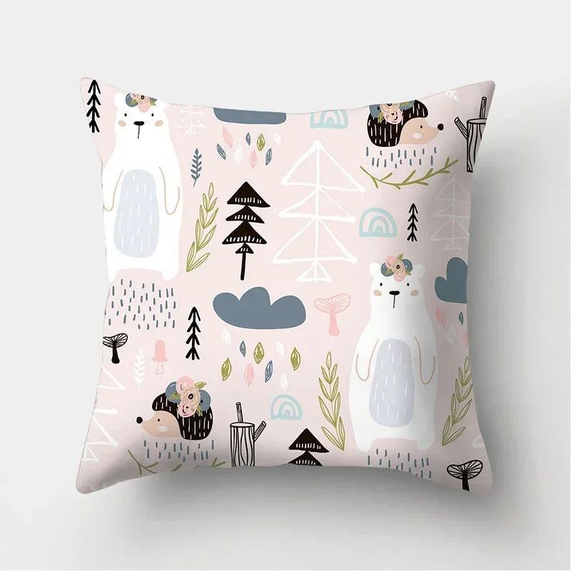 Axyaa Decorative Cushions Pillowcase - Soft Polyester Throw Pillow Cover for Sofa Décor