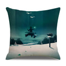 Axyaa Landscape Linen Pillowcase - Home Sofa Office Decoration - 45*45cm