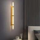 Axyaa Crystal Wall Lamp: Modern Luxury LED Wall Light for Hotels & Homes