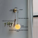 Axyaa Luxury White Ball LED Wall Lamp for Home Interior Lighting