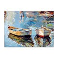 Axyaa Sailing Boat Abstract Sea Canvas Wall Art Print for Home Décor