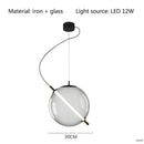 Axyaa Glass Ball Pendant Light Chandelier for Children's Room