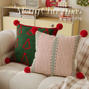 Axyaa Red Christmas Sofa Cushion - Limited Edition Festive Living Room Decor