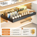 Axyaa Pull Out Cabinet Organizer Dishes Draining Rack Basket - Kitchen Storage Solution