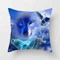 Axyaa Wildlife Wolf Decorative Pillow Sleeve for Home and Office Décor
