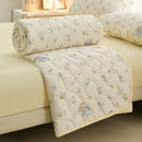 Axyaa Floral Print Quilted Comforter for Bed - Soft & Breathable Single/Double Size