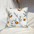 Axyaa Nordic Flower Embroidered Pillow Cover - Lightweight Luxury Home Decor