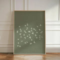 Axyaa Japanese Green Wall Art: Birds & Animals Canvas Prints for Modern Home Decor