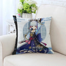 Axyaa Anime Pillow Cover 45x45, Decorative Cushion for Sofa, Bed, Home Decor