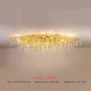 Axyaa Crystal LED Ceiling Chandelier for Luxury Living Room, Bedroom, and Restaurant
