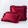 Axyaa Velvet Ruffle Cushion Cover for Home Decor 30x50/45/50cm