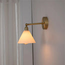 Axyaa Modern Clear Glass Wall Lights with Pull Chain Switch