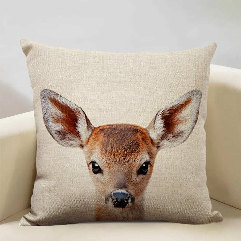 Animal Print Cushion 45x45cm for Sofa, Car Seat & Living Room Decor by Axyaa