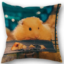 Axyaa Hamster Series Sofa Cushion Cover Pillowcase - Home Party Car Bedding