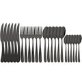 Axyaa 24Pcs Luxury Silverware Set for Elegant Dining