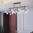 Axyaa Nordic Firefly Chandelier Black Gold Ceiling Lighting for Home, Dining, Stores