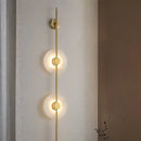 Axyaa Modern LED Wall Lamp Gold Black Bracket Light for Living Room & Restaurant