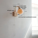 Axyaa Nordic LED Wall Light with Pull Chain Switch and Rotatable Design