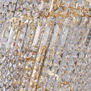 Axyaa Modern Gold Crystal Chandelier LED Lighting Fixture
