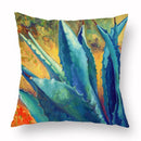 Axyaa Green Plant Cushion Cover for Home Decor