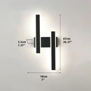 Axyaa Black LED Wall Sconce Modern Home Decor Lamp for Bedroom Living Room