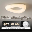 Axyaa Cream Circular Ceiling Lamp for Modern Nordic Style Living Room