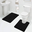 Axyaa Memory Foam Bathroom Rug Set: Non-Slip, Absorbent, Soft U-Shaped and Rectangle Mats