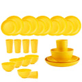 Axyaa Green Wheat Straw Cutlery Set and Tableware Collection