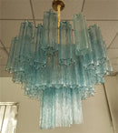 Axyaa French Chandelier with Glass Tube Shades for Luxury Villa Duplex