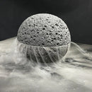Black Quartz Stone Planet Bowl by Axyaa: Volcanic Stone Tableware for Molecular Cuisine