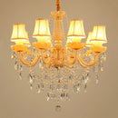 Axyaa Champagne Princess Crystal Chandelier for Elegant European Vibes