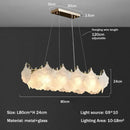 Axyaa Luxury Cream Glass Pendant Lamp for Living Room, Bedroom, Dining Room